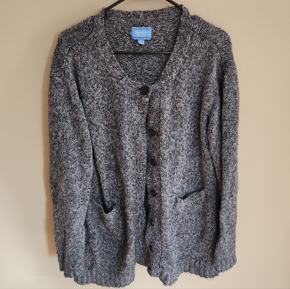 Simply Vera Vera Wang Textured Knit Sweater